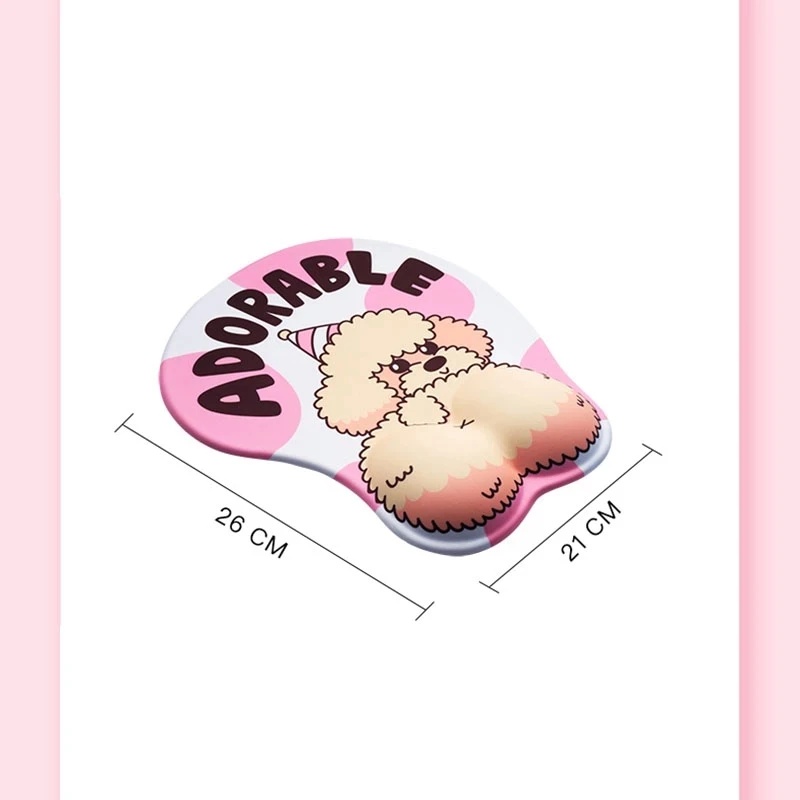 Эргономичный коврик для мыши с поддержкой запястья мягкий силиконовый гелевый