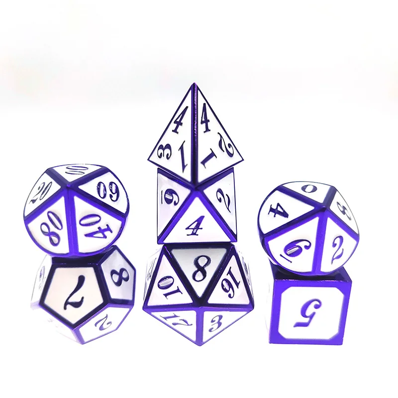 Новинка 2020 металлические игральные кости DnD MTG в комплекте с чехлом для