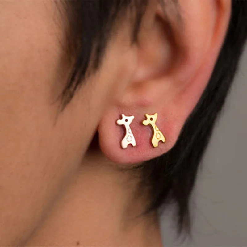 Очаровательные серьги гвоздики для женщин 925 серебряные ювелирные изделия милые