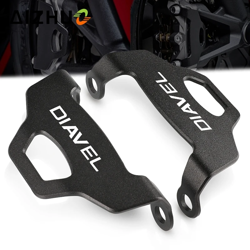 Motorcycle Front Caliper Guard Aluminum Accessories Brake Caliper Guard Cover FOR Ducati Diavel 1260 S DIAVEL 1260S 2019-2021  - buy with discount