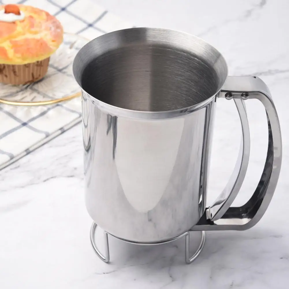 Ручной Дозатор Блинного теста с крышкой из нержавеющей стали Профессиональный