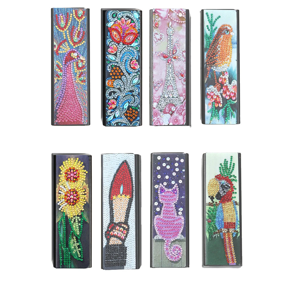 DIY Diamond Painting Glasses Case Box Leather Animal Mosaic Kit Handmade Drawing Picture Set Sunglasses Storage | Дом и сад