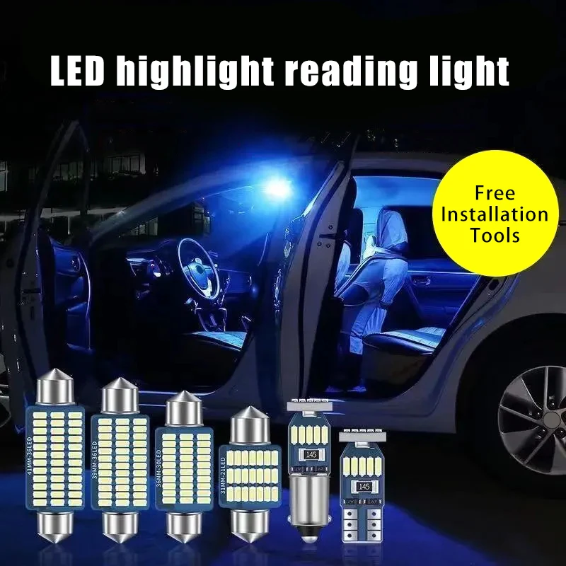 

C5W C10W LED Bulb 31mm 36mm 39mm 41mm Festoon Led T10 w5w BA9S Car Interior Light Dome Reading License Plate Lamp 12V Auto White