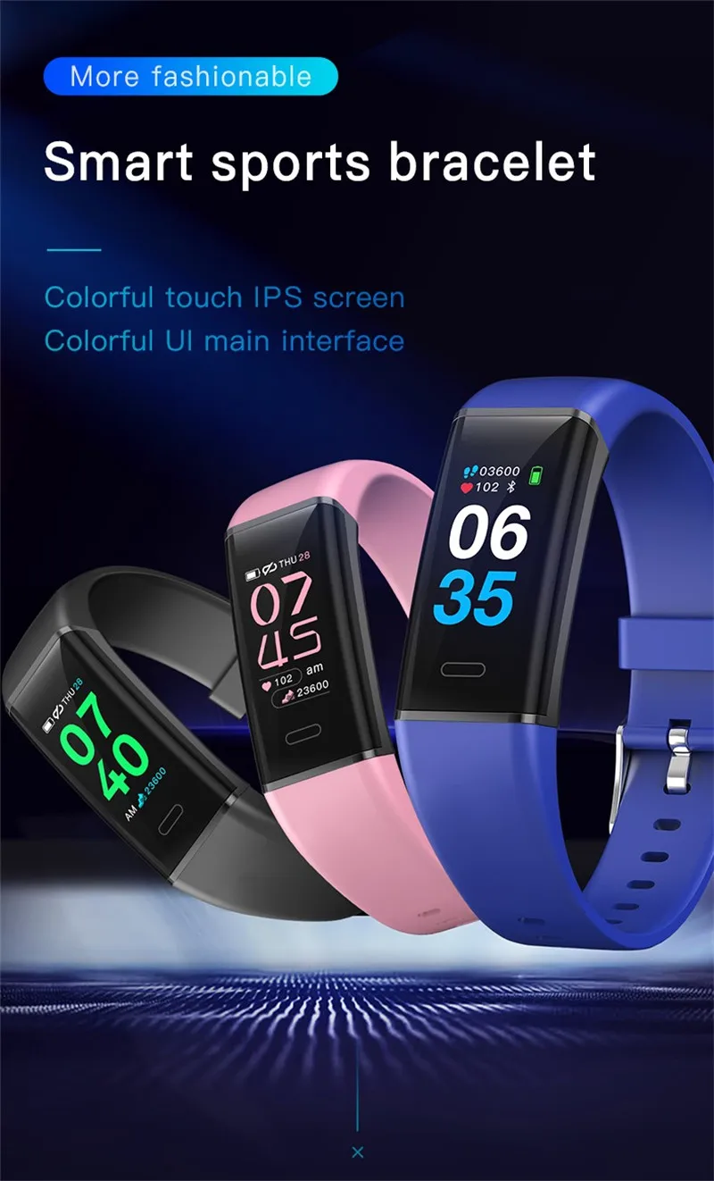 Спортивные Смарт-часы MK05 Bluetooth браслет носимые устройства красочный