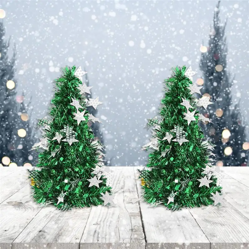 Искусственная мини елка украшение маленькое Рождественское дерево золото