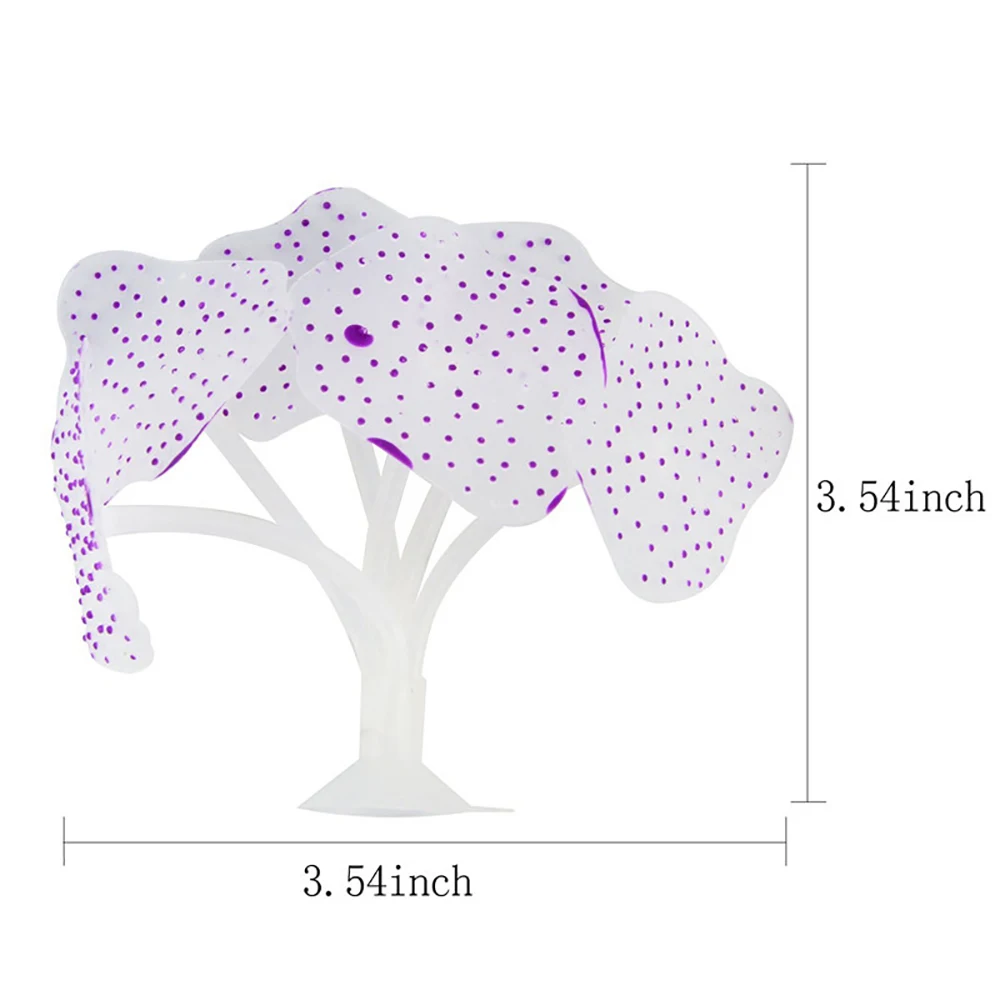 Силиконовые имитация водные растения флуоресцентный украшение Медуза 1 шт.