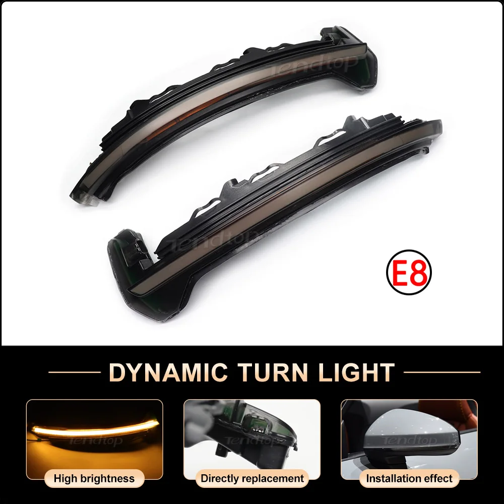 Динамический поворотный сигнал задний мигающий зеркальный фсветильник для Audi TT