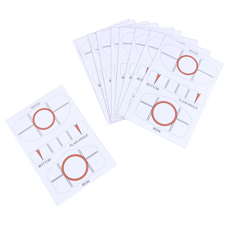 10Pcs White Golf Tape Club Target Label Impact Labels Sticker Driver Iron Sweet Dot Test Paper Accessories | Спорт и развлечения