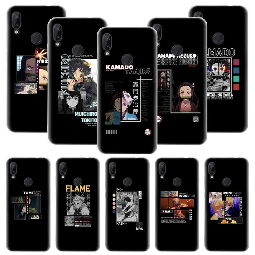

Japan Anime Demon Slayer Case Funda For Xiaomi Mi Note 10 Pro 10T 9T 11 Ultra 11 Lite Poco X3 NFC F2 F3 M2 A3 Cover Coque