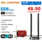 5374 Мбитс WiFi6E Intel AX210 Bluetooth 5,2 Двухдиапазонная 2,45 ГГц WiFi карта 802.11AXAC PCI Express беспроводная сетевая карта адаптер ПК