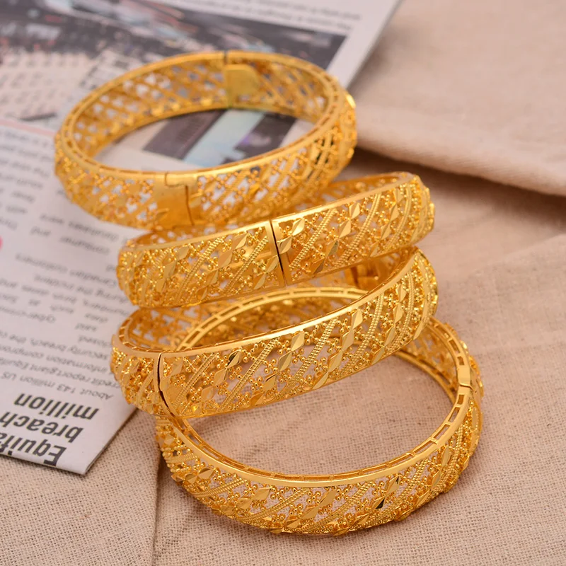 Большие роскошные открытые браслеты Wando для женщин/девушек свадебные из Дубая и