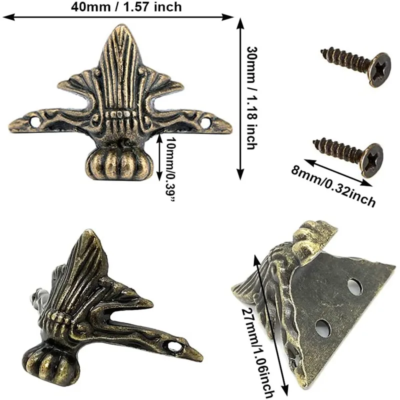 Угловой протектор для домашнего декора ножки треугольник фотостопы резной