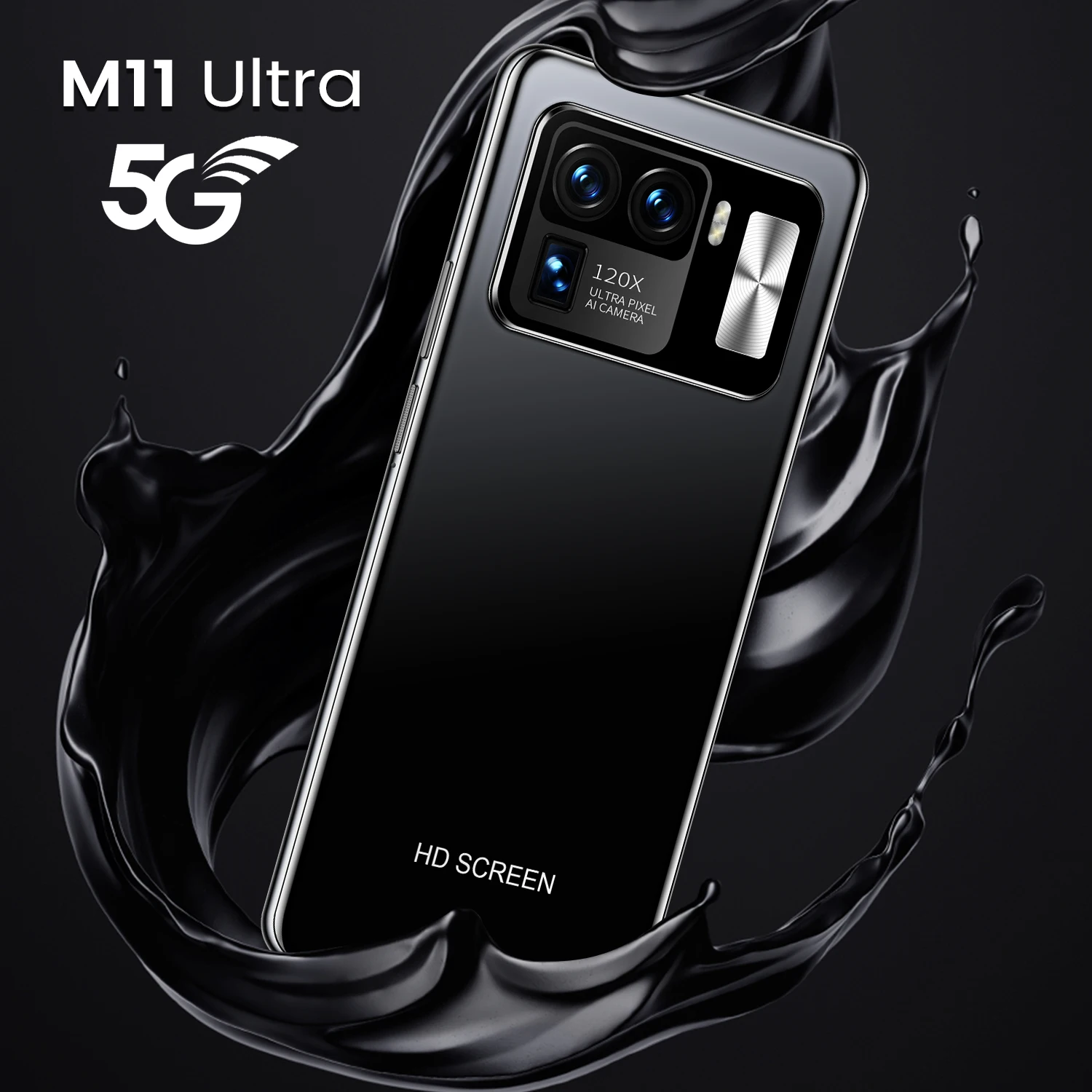 

M11 Ultra Global Edition Genuine HD 6.7-inch large screen 6800mAh battery capacity 256G large memory borderless smartphone