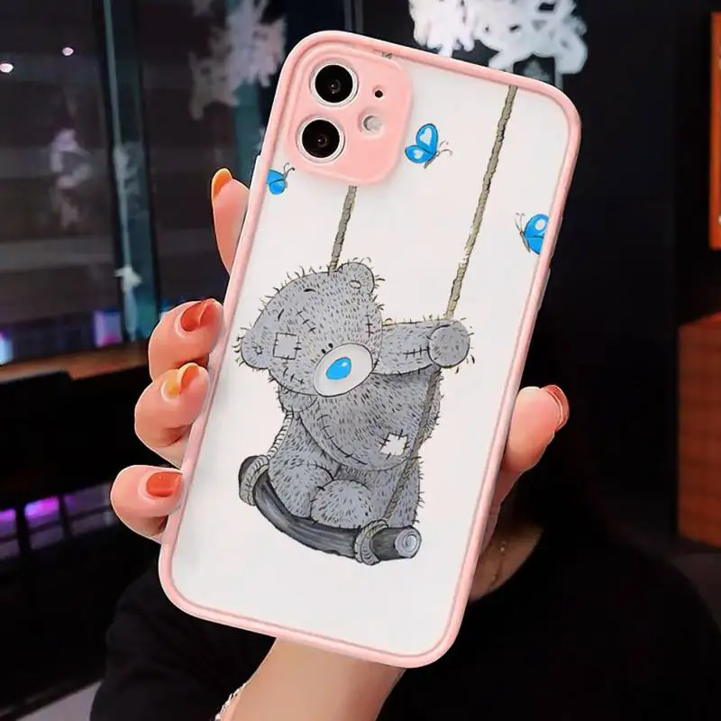 

Tatty Teddy bear Cute doll Phone Cases matte transparent For iphone 7 8 11 12 plus mini x xs xr pro max cover