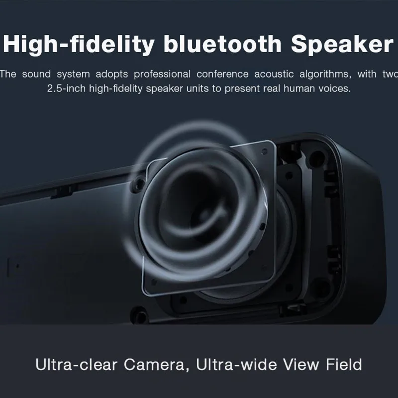 저렴한 샤오미 비디오 스피커 회의 웹캠 마이크 4K 카메라 8 백만 BT5.0 Al 잡음 감소 무선 TV 전화 컴퓨터 PC 용