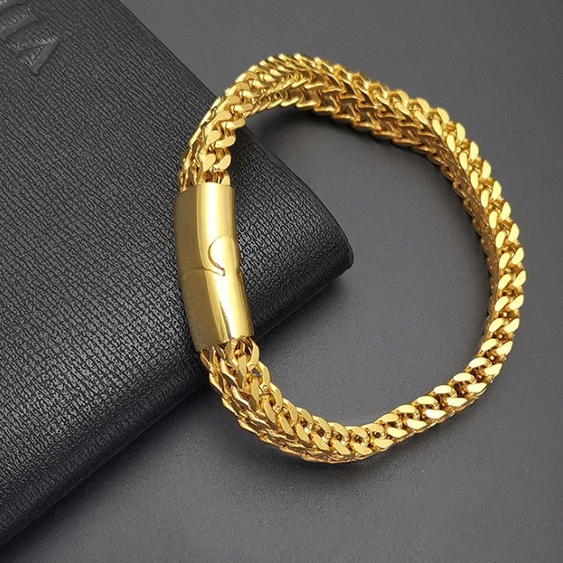 

Classic Punk Stainless Steel Bracelet Bracelet Fashion Cool Gift for Boys