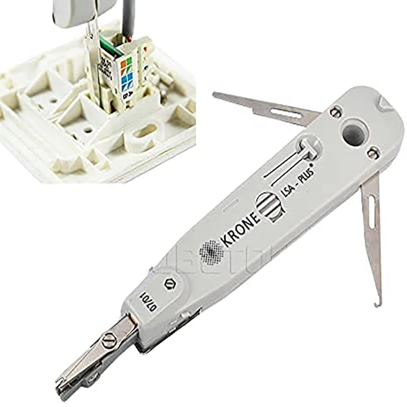 

Brand New Adjustable Silver KRONE LSA-Plus Punch Down Tool With Sensor For Telecom Phone RJ11 LAN Network Cat5 RJ45 Patch Panel