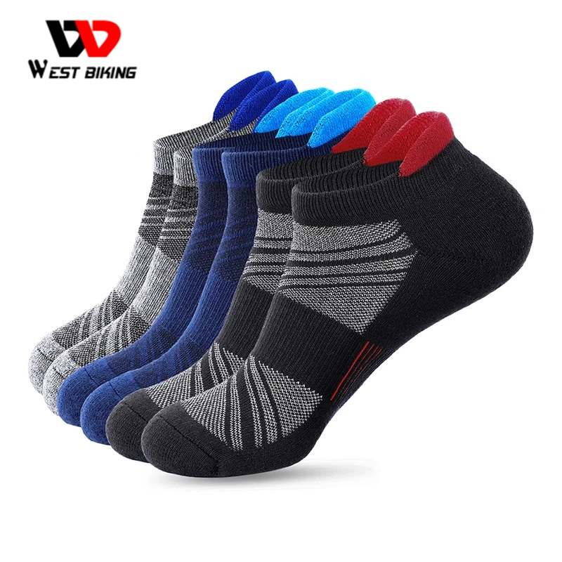 

WEST BIKING Sport Socks Breathable Road Bicycle Socks Quick-Dry Elastic Non-Slip Outdoor Fitness Racing Running Cycling Sock