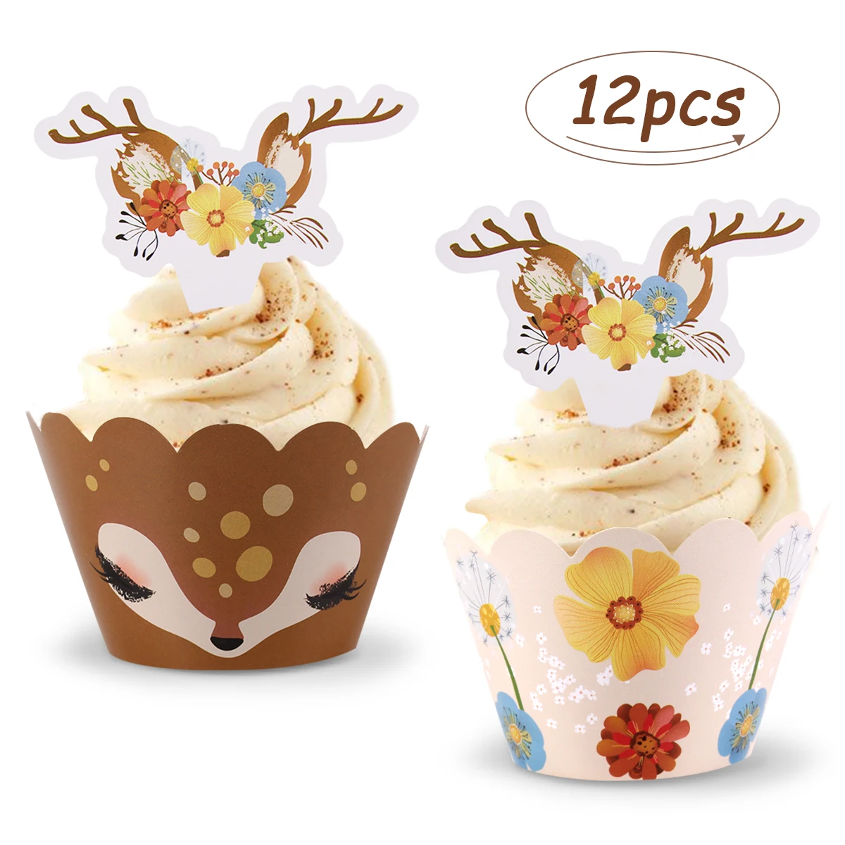 Топпер для торта колпачок обертки пирожных рождественские украшения дома