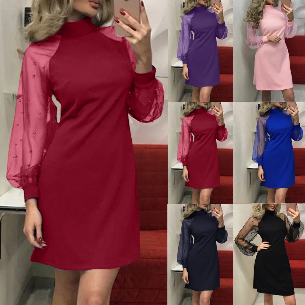 

Женское облегающее однотонное платье с длинным рукавом, новинка весны 2022