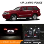 12x  комплект светильник интерьера для 2005-2010 Jeep Grand Cherokee, купольная карта, светильник ка номерного знака багажника, автомобильные аксессуары