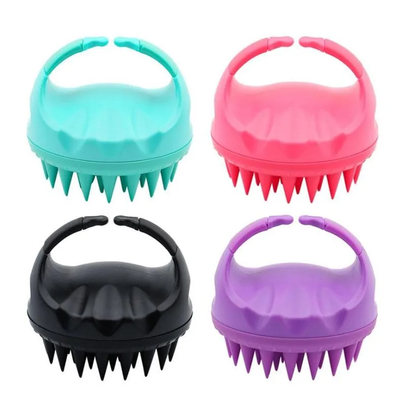 5 цветов гребень для волос заколки массажер головы сухой и влажной уборки щетки
