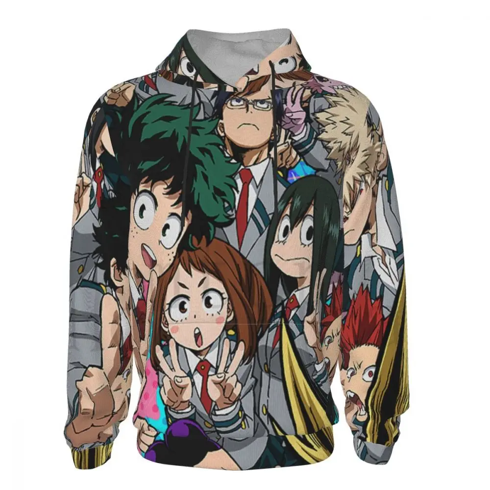 

Cosplay 3D Naruto Anime Pattern Printed Pullover Hoodie Unisex Todoroki Shoto Izuku Midoriya Outwear Lightweight Sweatshirt