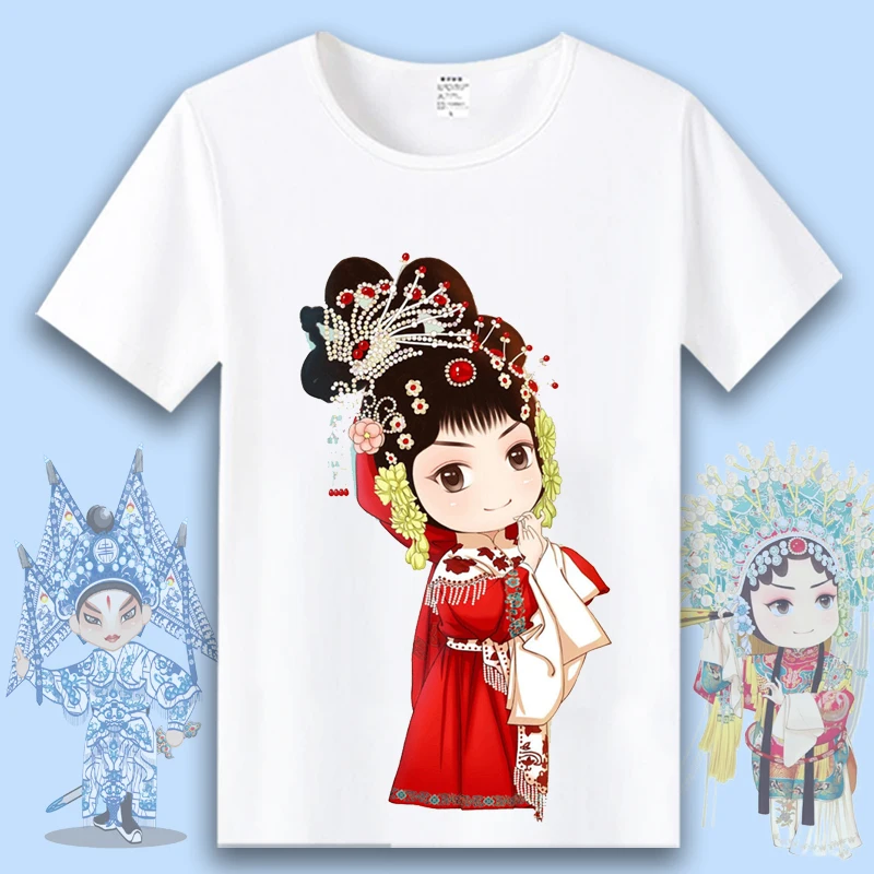Классические футболки в китайском стиле для женщин и мужчин повседневные с