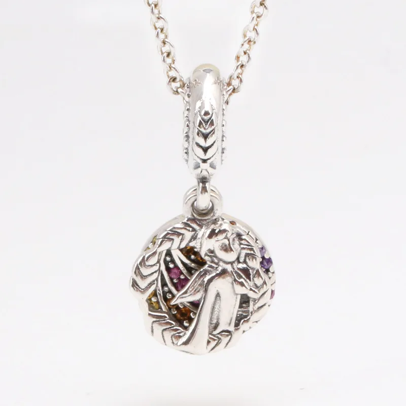 

Amas S925 Sterling Silver Pendant Frozen Anna Charm Fit Original Charms Bracelet