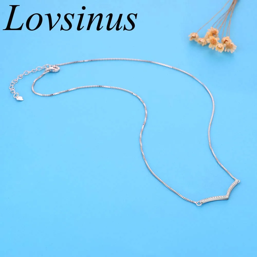 Новое модное длинное ожерелье из стерлингового серебра 925 пробы женское