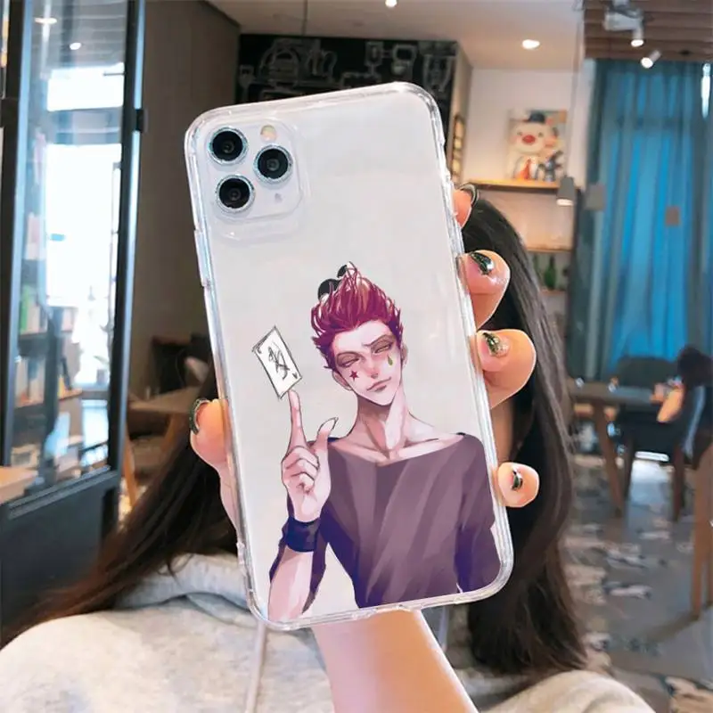 Прозрачный чехол Hunter x для iPhone 6 7 8 11 12 s mini pro X XS XR MAX Plus.