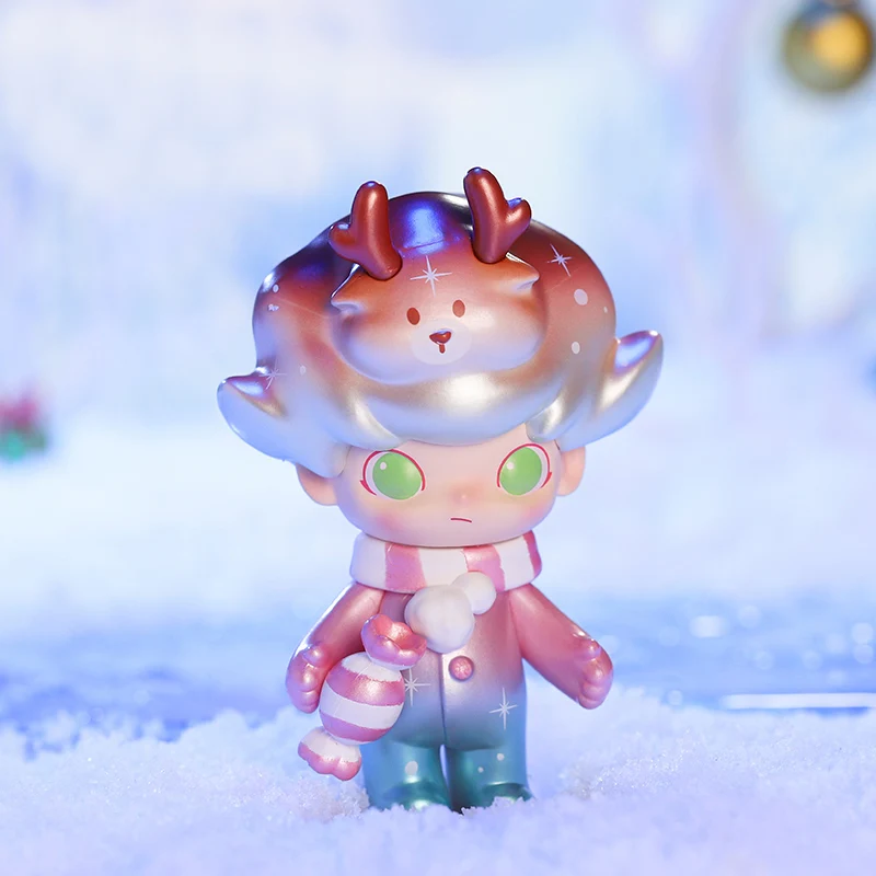 

Genuine Spot Dimoo Christmas Blind Box Pie Candy Santa Claus Bubble Mat Doll Tide Play Hand-made To Send Girlfriends Miniso Bag