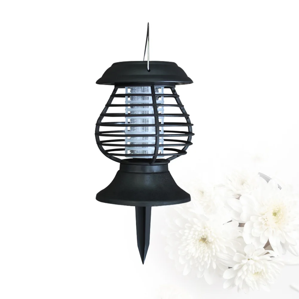 

Outdoor Ground Plug Home Garden Outdoor Garden Mosquito Killer Solar Mosquito Light(Black)