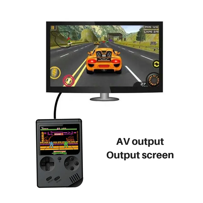 Портативный мини ретро портативные игровые консоли 8-битных игр 3,0-дюймовый Цвет ЖК-дисплей игровой плеер встроенный 168 видео игры Чехол для телефона в виде ретро-игровой консоли