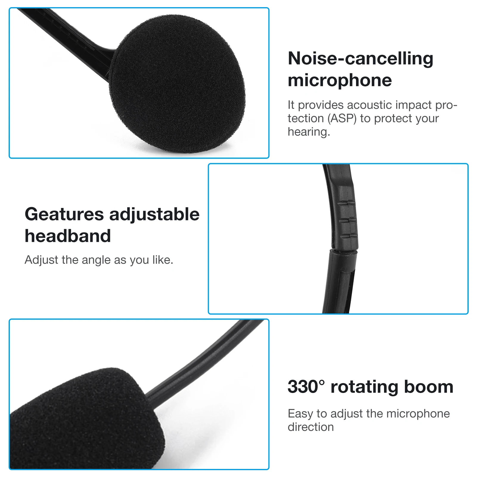 

New USB 3.5mm Office Headset With Noise Reduction Microphone Universal Usb Wired Computer Headphone For PC /Laptop