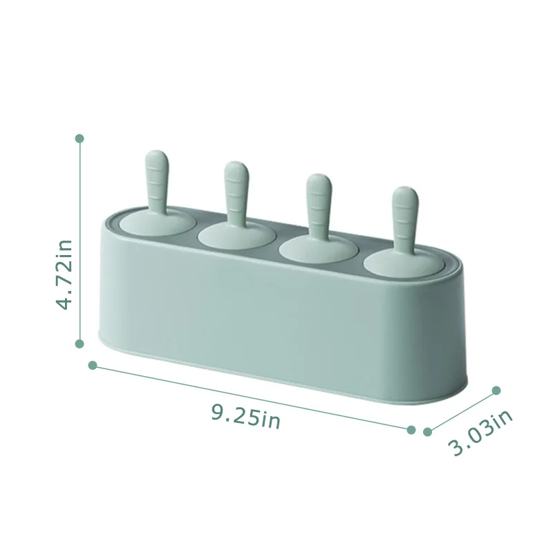 

4 Hole Silicone Ice Cream Mould Ice Cube Tray Popsicle Barrel Diy Mold Dessert Ice Cream Mold