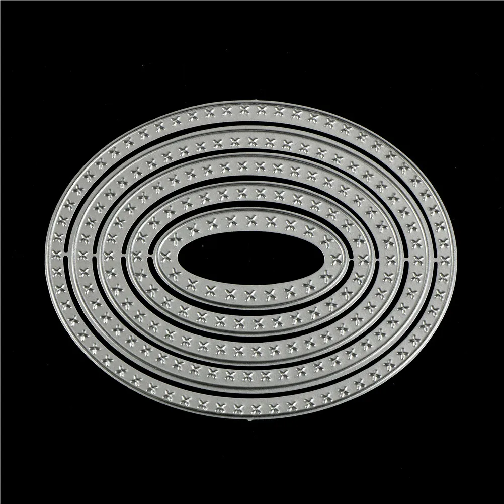 1 шт. Металлические овальные пресс формы кривые рамки открытки ручной работы