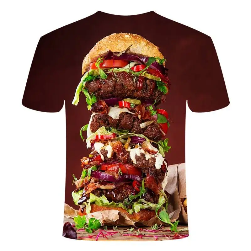 3D футболка с рисунком картофеля фри изображением маннена мужские футболки