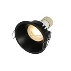 Светодиодный точечный светильник, круглая потолочная рама GU10 MR16, встраиваемый Точечный светильник, черные, белые хромированные сотовые лампы, 10 шт.