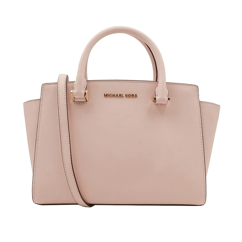 Майкл Корс Selma Средняя сумка Saffiano Кожаная Сумка 35H8GLMS2L/35F9GLMS2L/35H8GLMS6B/35F9SLMS2B - Цвет: Pink 102146806