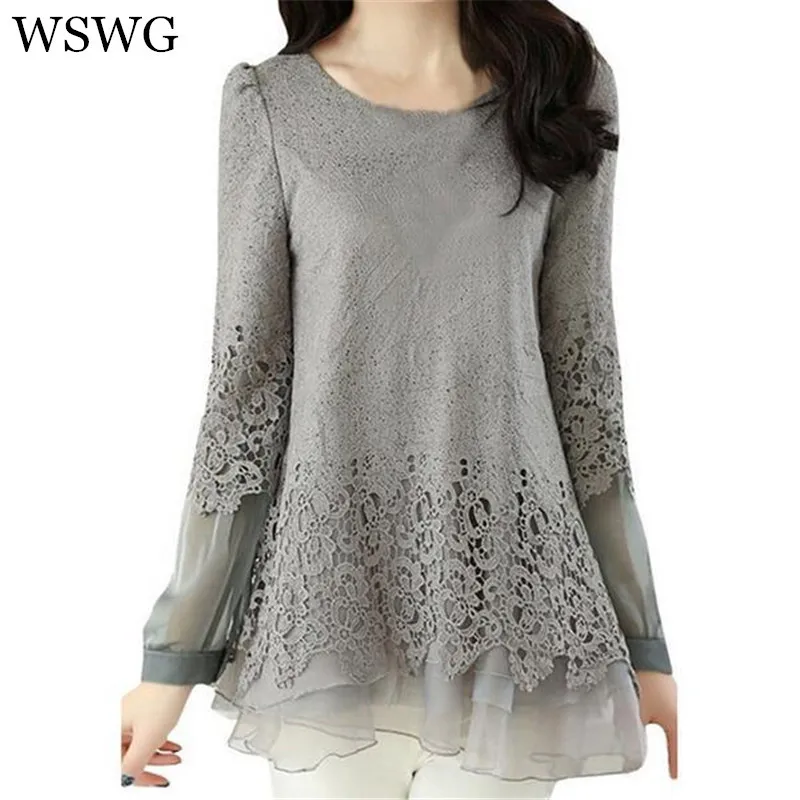 Новинка 2021 осенняя Женская кружевная шифоновая одежда топы блузки модная