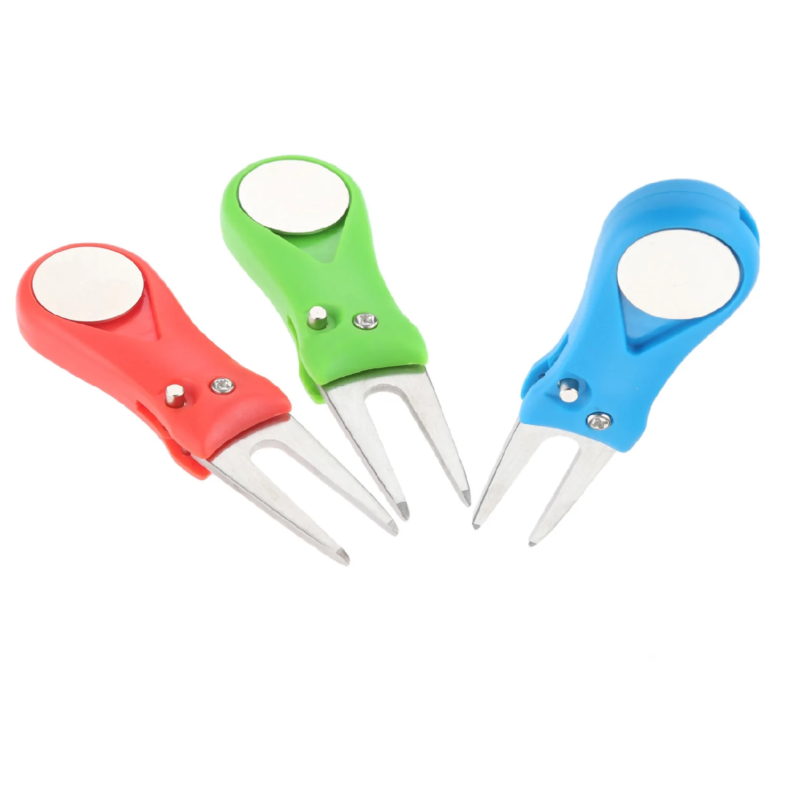 1 шт. Нержавеющая сталь ремонта гольфа дерна вилы шар Шаг Маркер устройство для