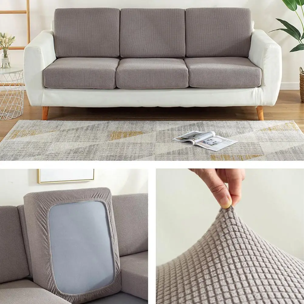 

Stretch Slipcovers Sectional Elastic Stretch Sofa Cover For Living Room Sofa Seat Non-Slip Couch Seat Covers Protector