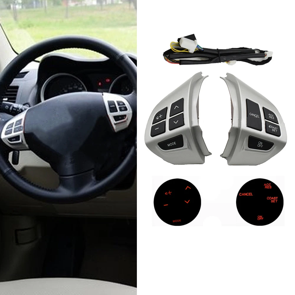 Steering Wheel Button Cruise Control Switch For Mitsubishi 2007-2012 Outlander Speed Car Accessories | Автомобили и мотоциклы