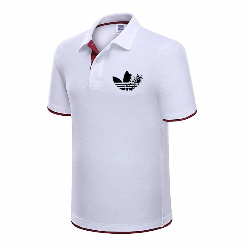 Новая брендовая модная одежда Мужская рубашка поло мужская деловая Повседневная