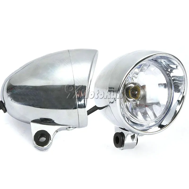 2x4 &quotхром Мотоцикл головной светильник тумана для Kawasaki Vulcan VN 500 750 800 900 1500 1600 1700 2000
