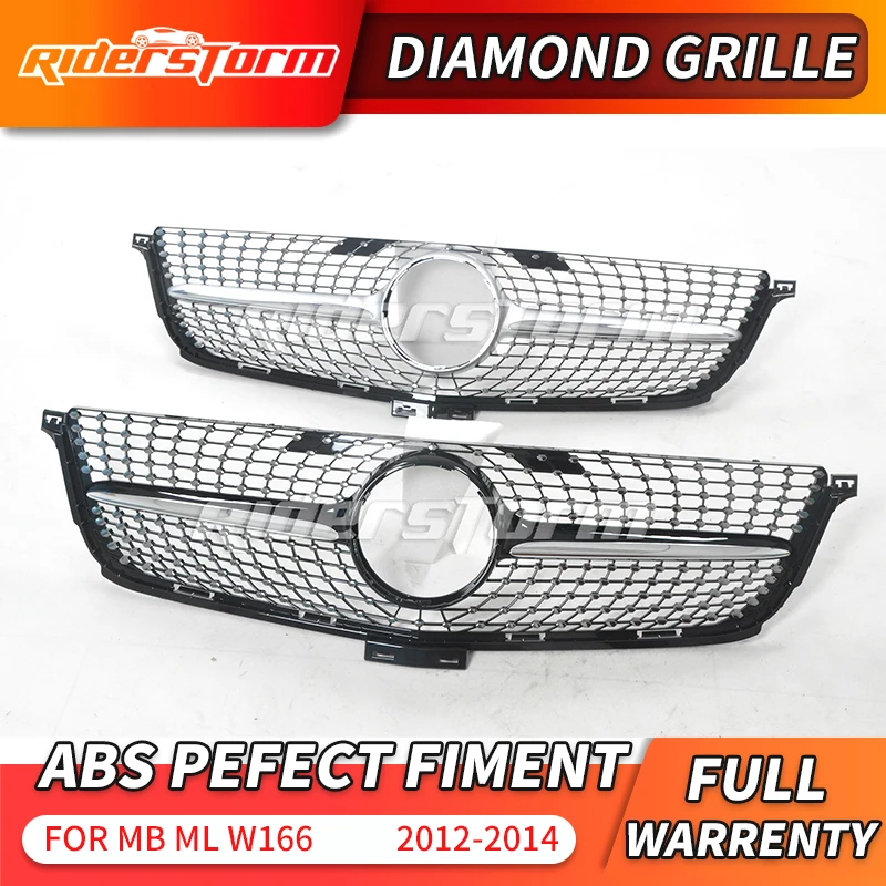 Алмазная решетка для ML Class W166 передняя class 2012 14 ML300 ML320 ML350 ml400 ML450 решетка|Гоночные