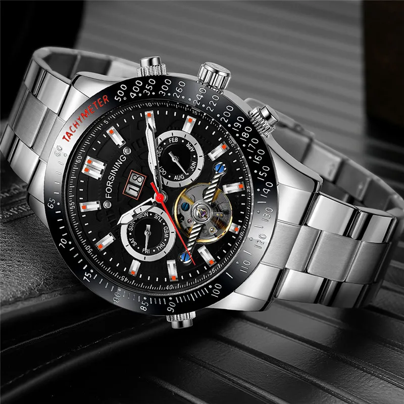 Часы наручные FORSINING Мужские автоматические механические спортивные брендовые