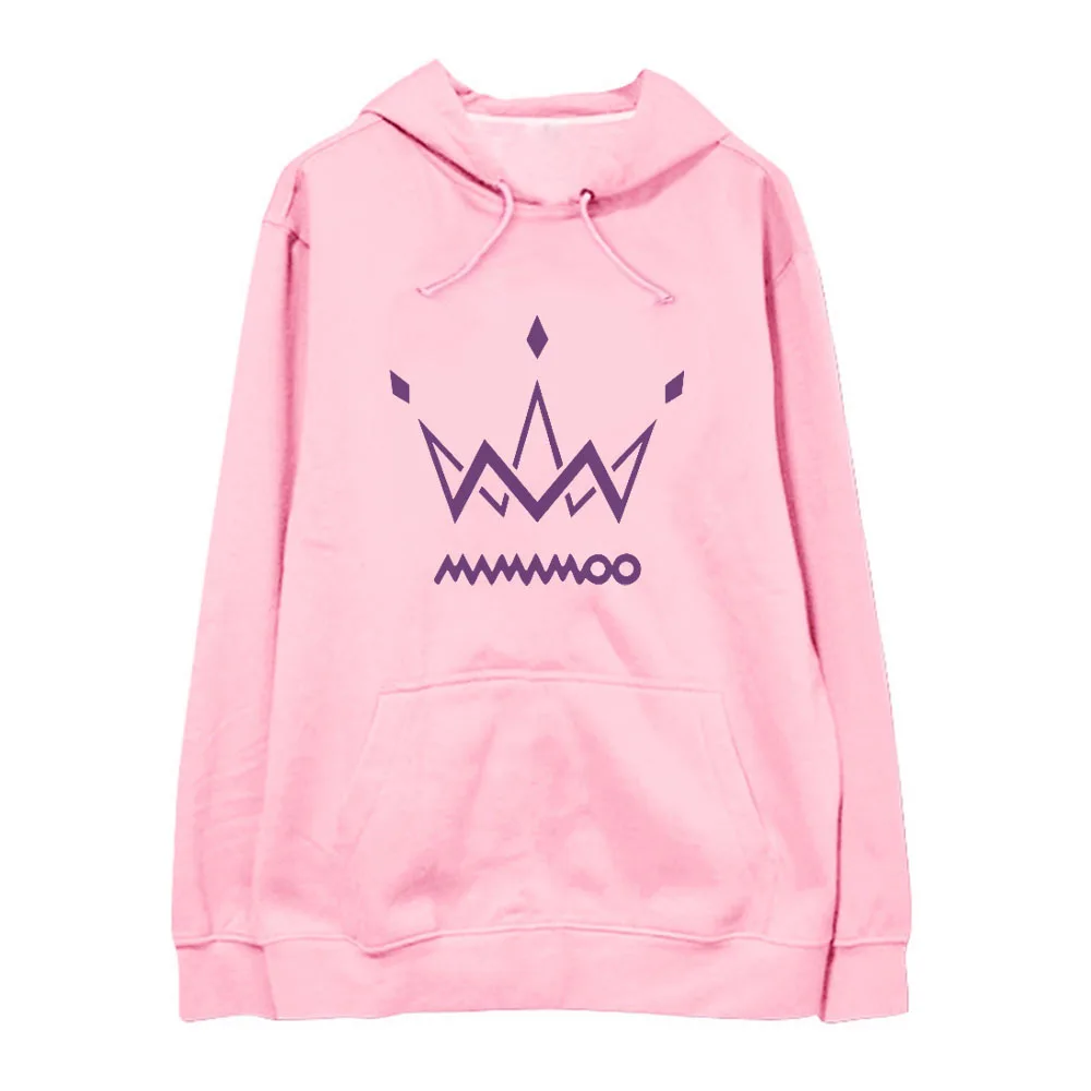 Kpop mamamoo пуловер с принтом толстовки унисекс Модные свободные ходи harajuku худи