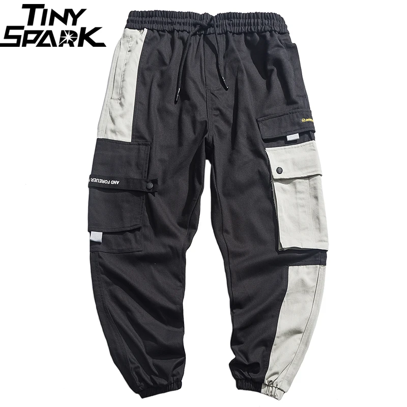 Мужские брюки карго с несколькими карманами в стиле Харадзюку для бега уличная